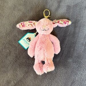 Jellycat Blossom Bunny Bag Charm NWT